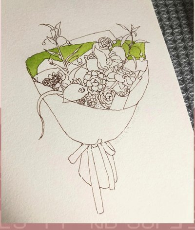 你想画花图片